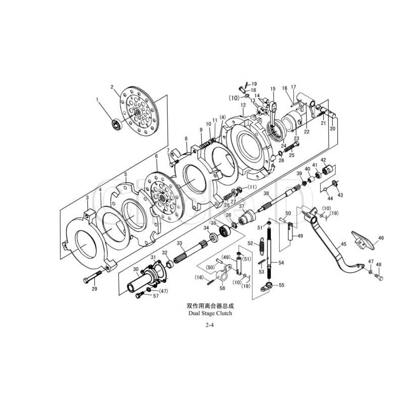 JM354 Secondary Clutch Input Shaft Jinma